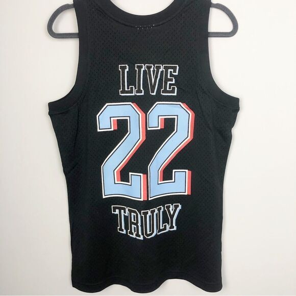 MITCHELL & NESS x TRULY | Men’s Black Basketball Jersey Women’s Size Medium - Picture 13 of 15